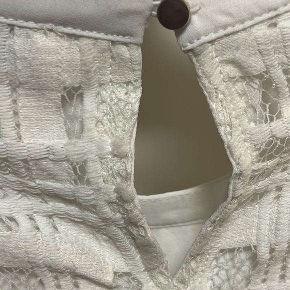 White Lacy, Chiffon lined top from Neiman Marcus - Picture 3 of 5